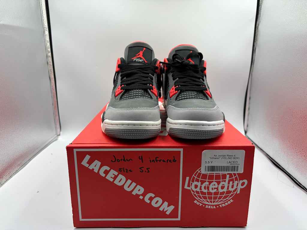 Air Jordan Retro 4 "Infrared" (GS) (NO BOX)