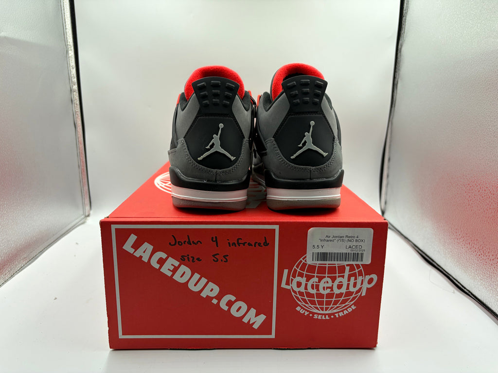Air Jordan Retro 4 "Infrared" (GS) (NO BOX)