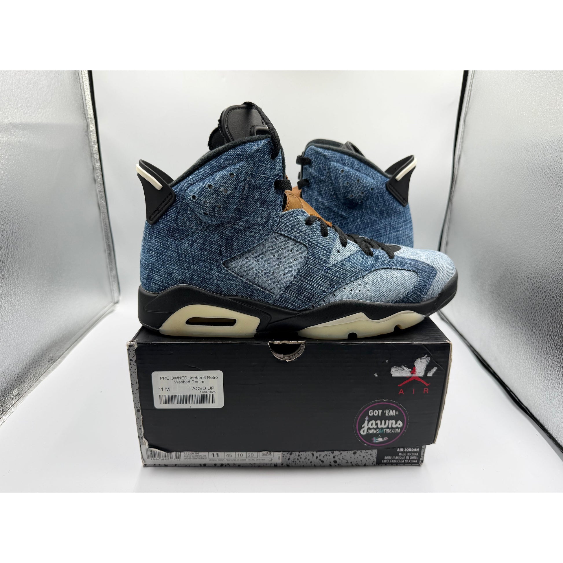 PRE OWNED Jordan 6 Retro Washed Denim