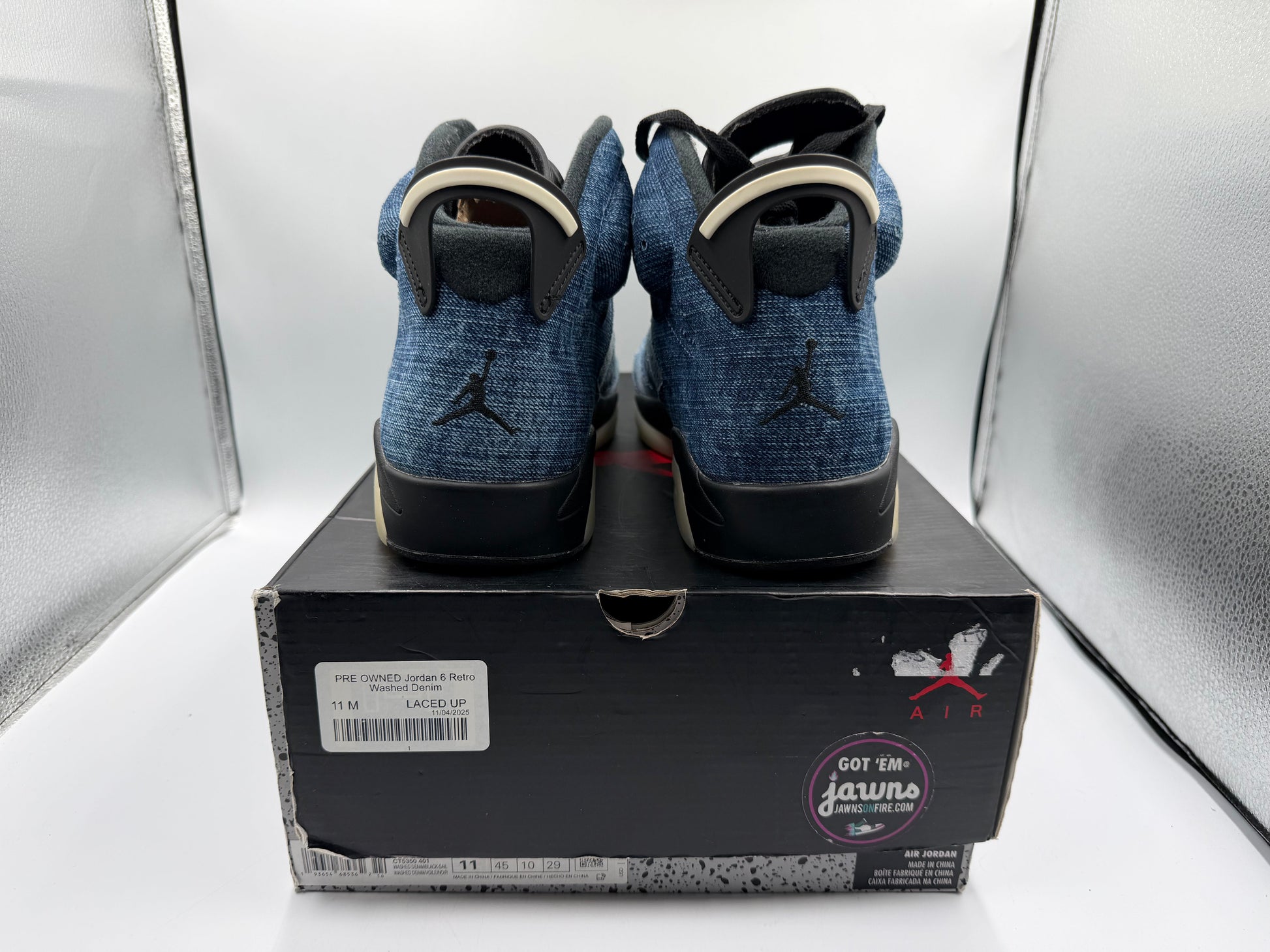 PRE OWNED Jordan 6 Retro Washed Denim