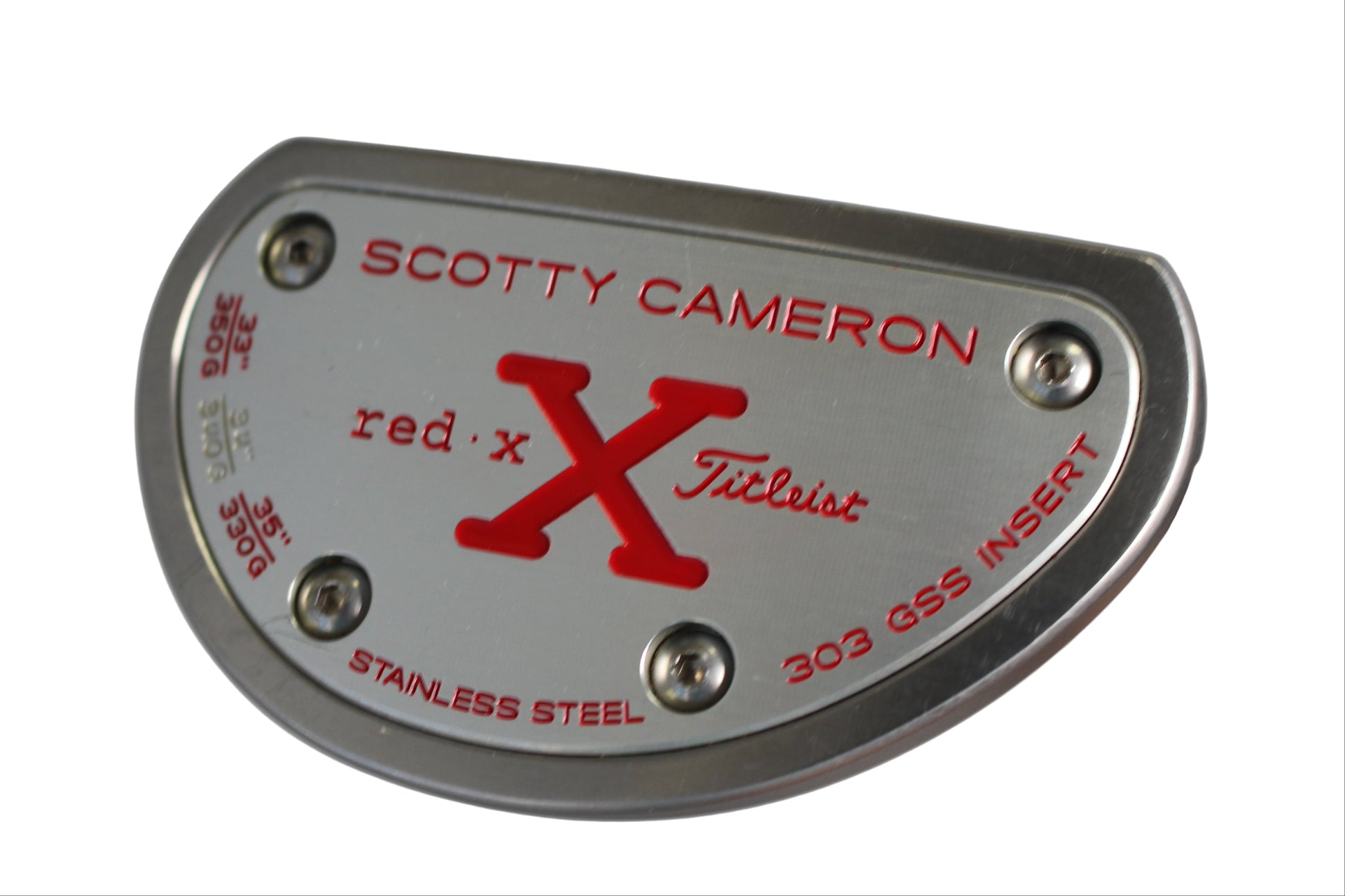 Pre-Owned Scotty Cameron - Red X 303 GSS Insert by Titleist Putter (Mint)