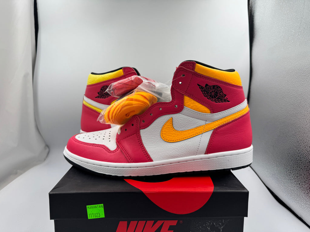 PRE OWNED Air Jordan Retro 1 High OG "Light Fusion Red" Conditional
