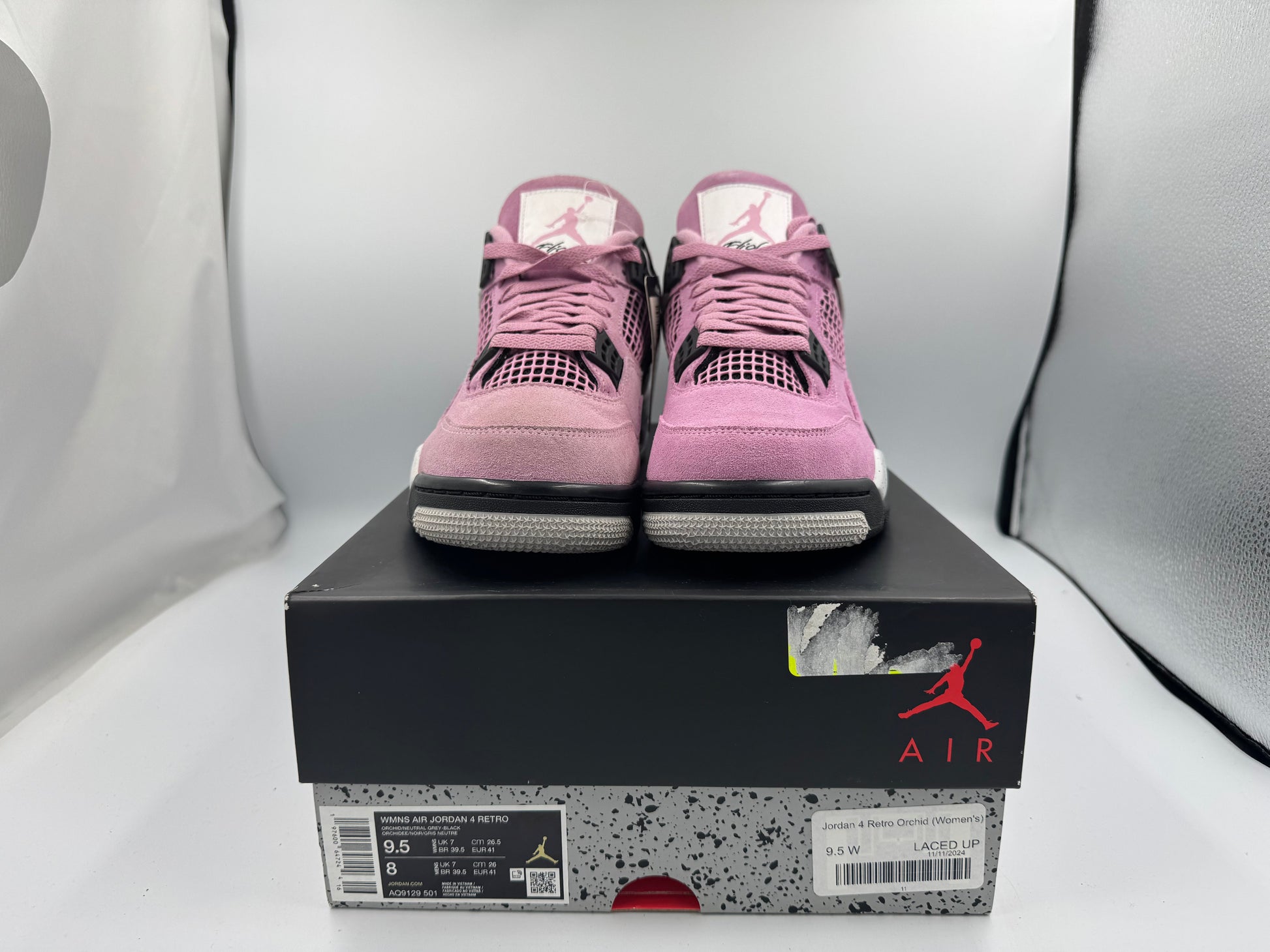 PRE OWNED Jordan 4 Retro Orchid (Women's) Conditional