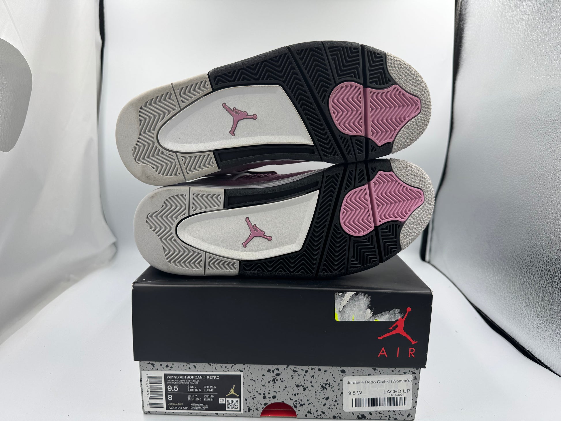 PRE OWNED Jordan 4 Retro Orchid (Women's) Conditional