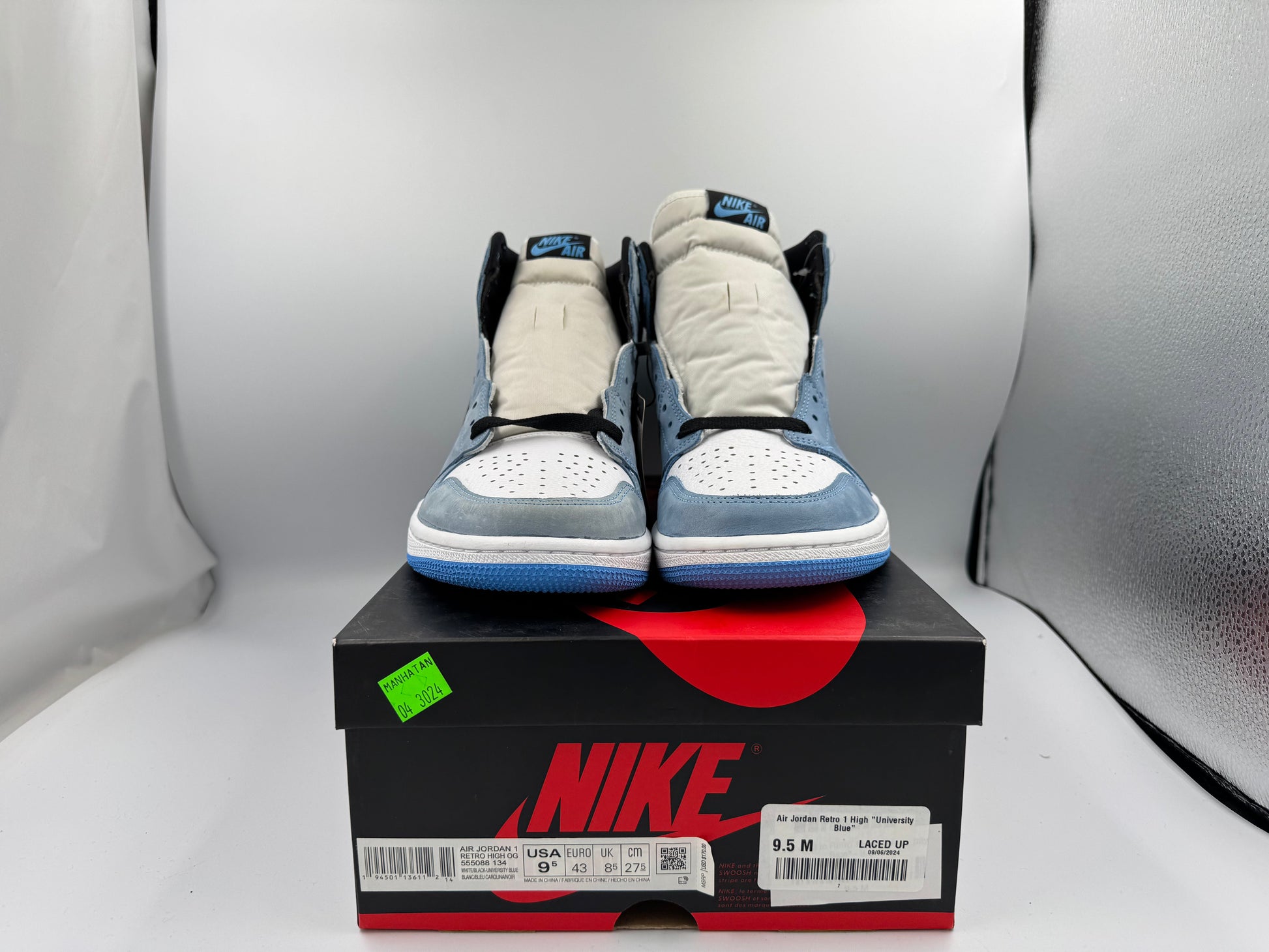 PRE OWNED Air Jordan Retro 1 High "University Blue" Conditional