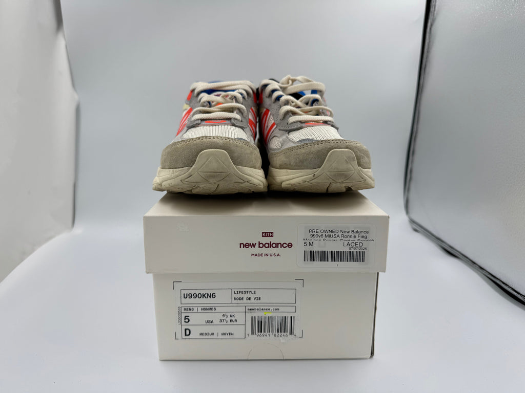 PRE OWNED New Balance 990v6 MiUSA Ronnie Fieg Madison Square Garden Sandrift