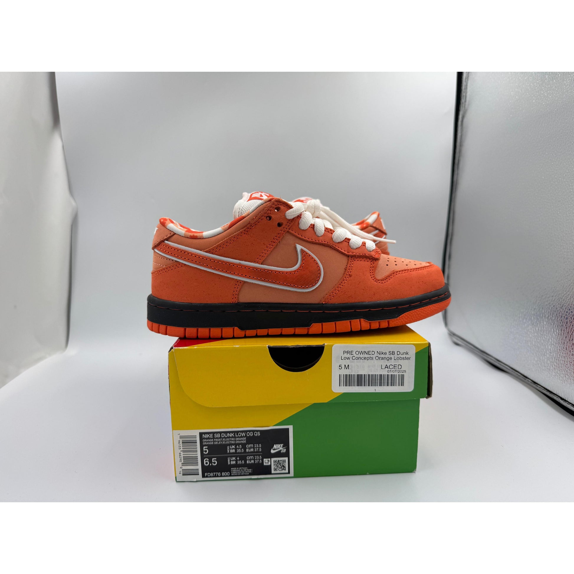 PRE OWNED Nike SB Dunk Low Concepts Orange Lobster