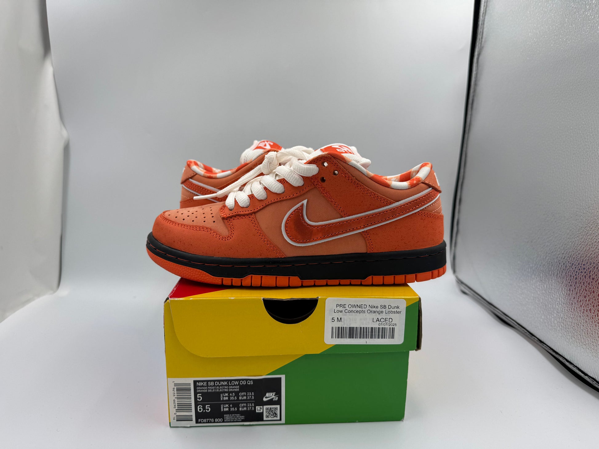 PRE OWNED Nike SB Dunk Low Concepts Orange Lobster