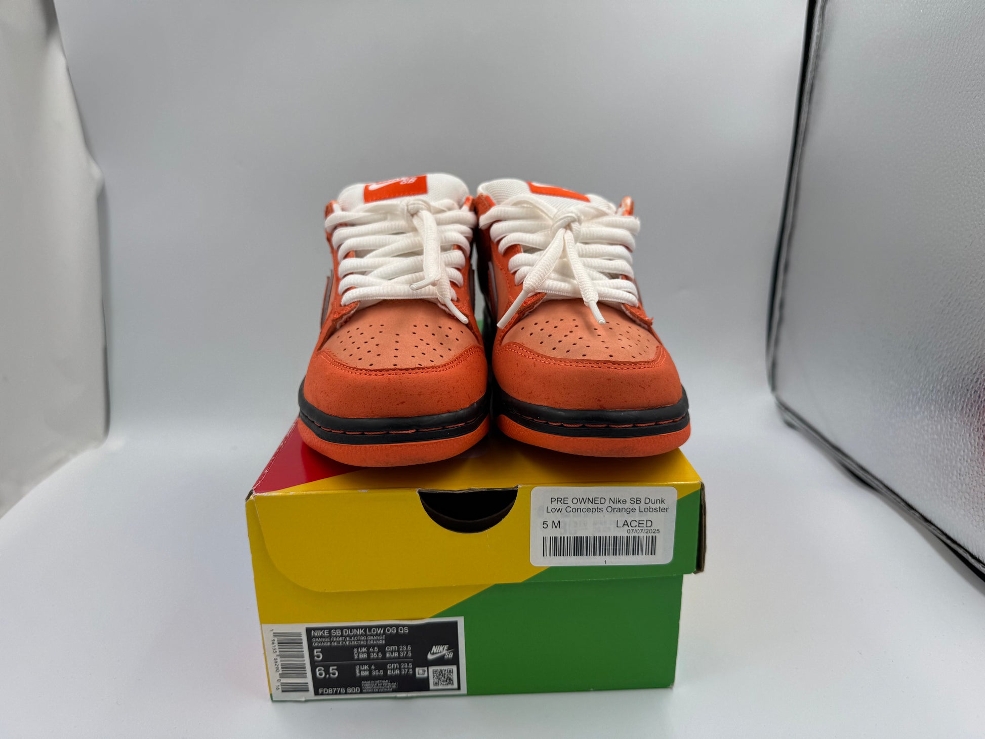 PRE OWNED Nike SB Dunk Low Concepts Orange Lobster