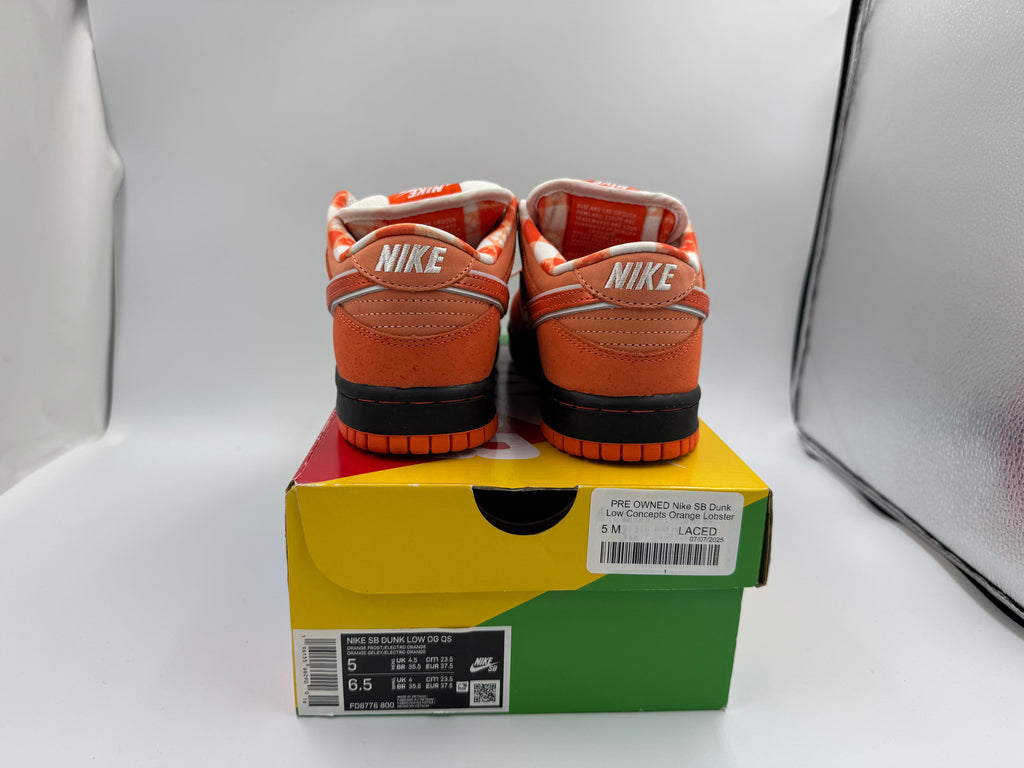 PRE OWNED Nike SB Dunk Low Concepts Orange Lobster