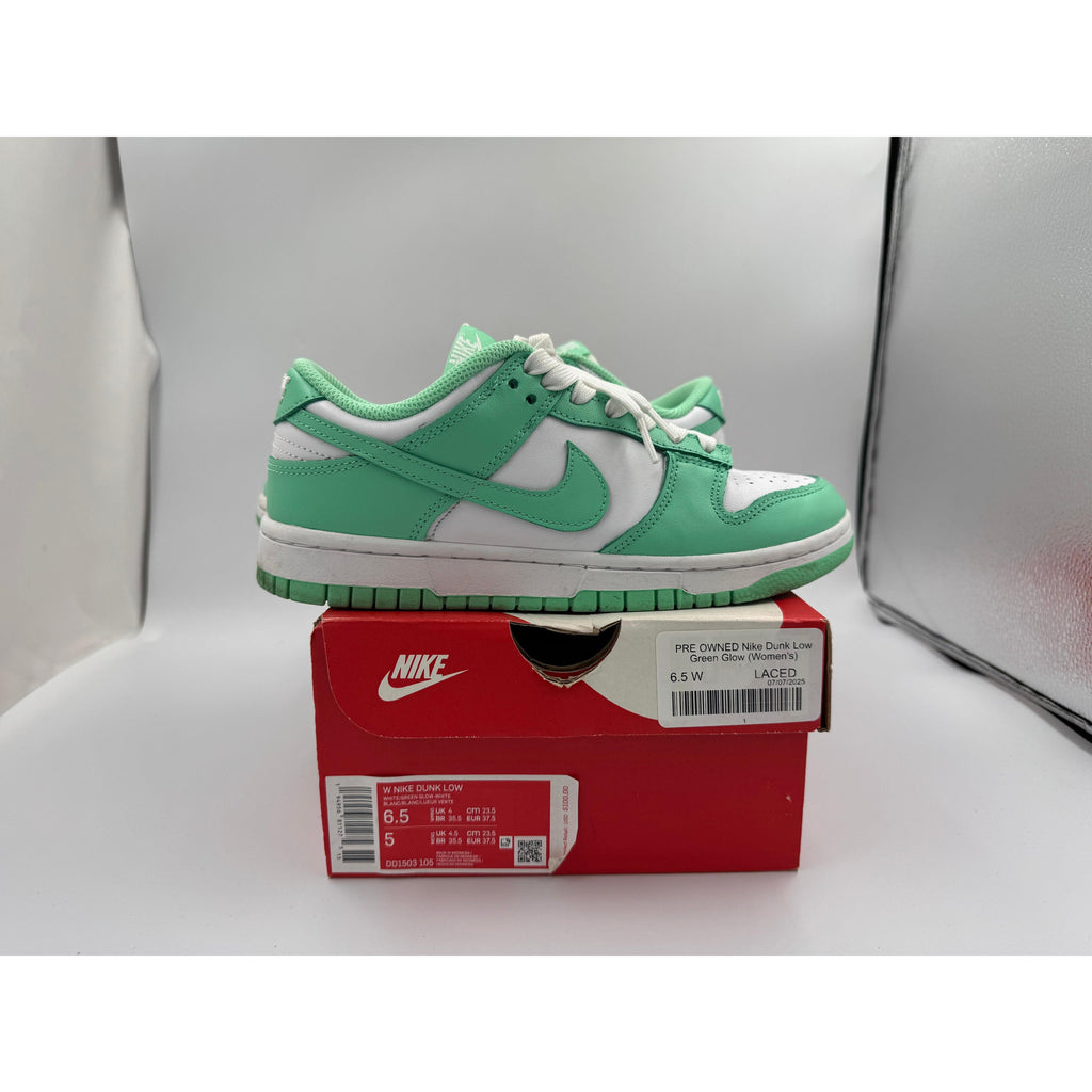 PRE OWNED Nike Dunk Low Green Glow (Women's)