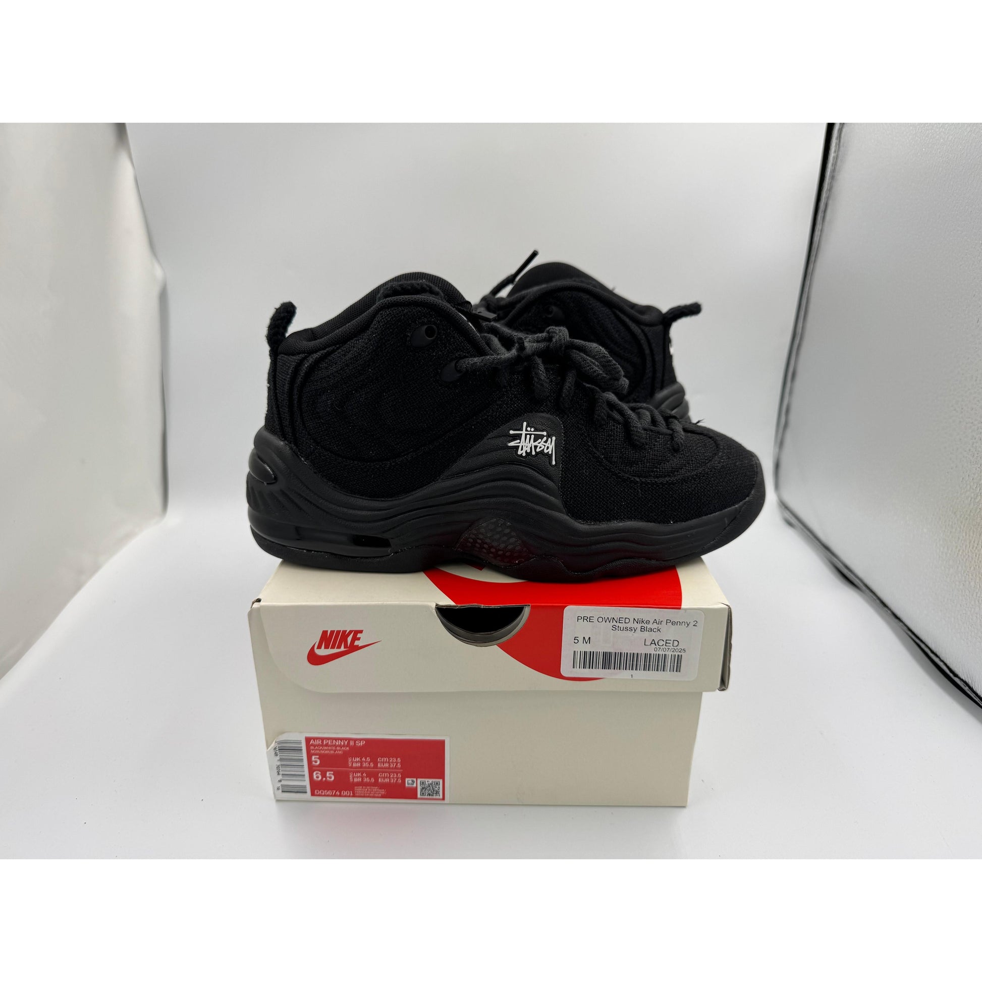 PRE OWNED Nike Air Penny 2 Stussy Black