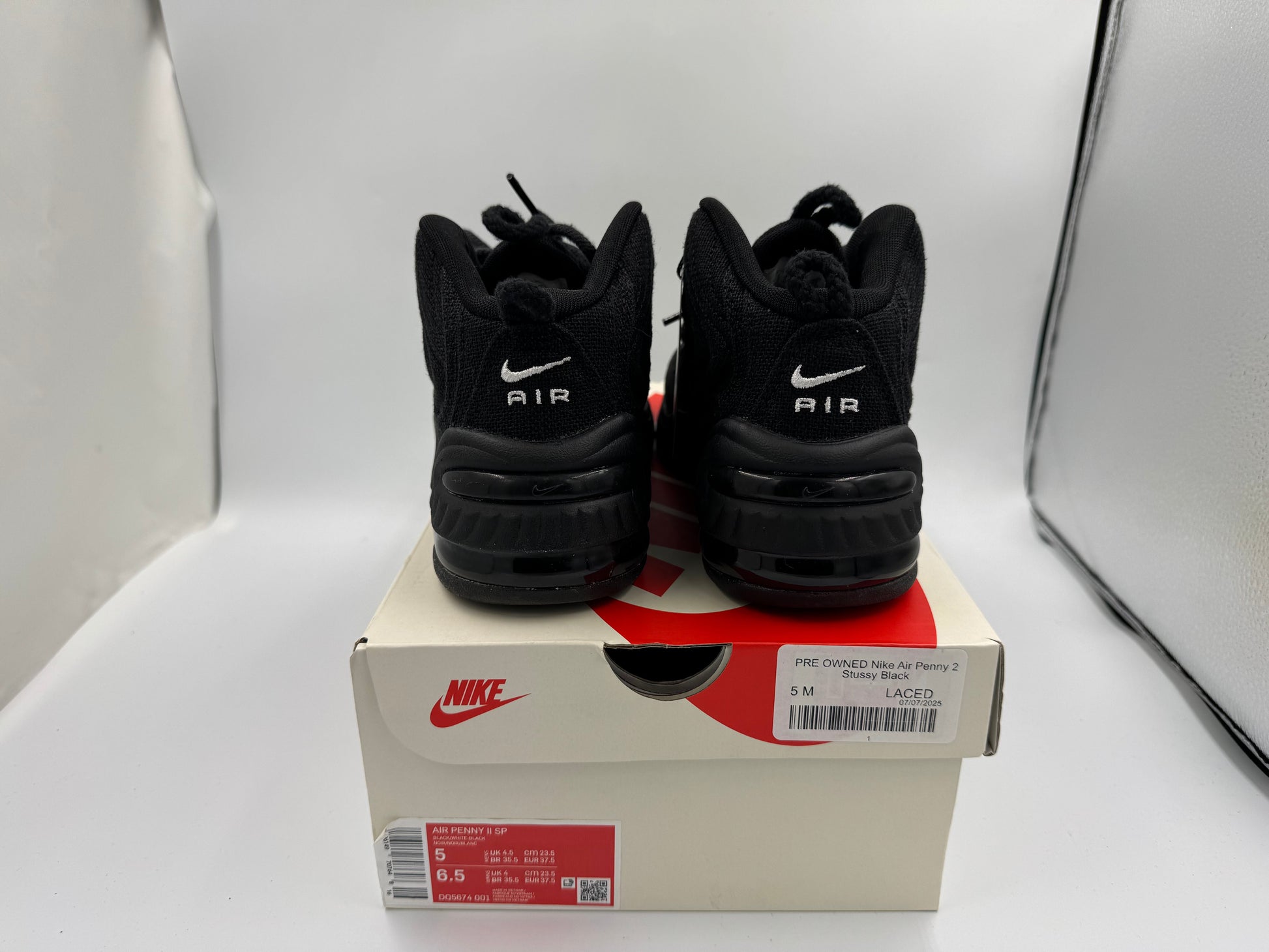 PRE OWNED Nike Air Penny 2 Stussy Black