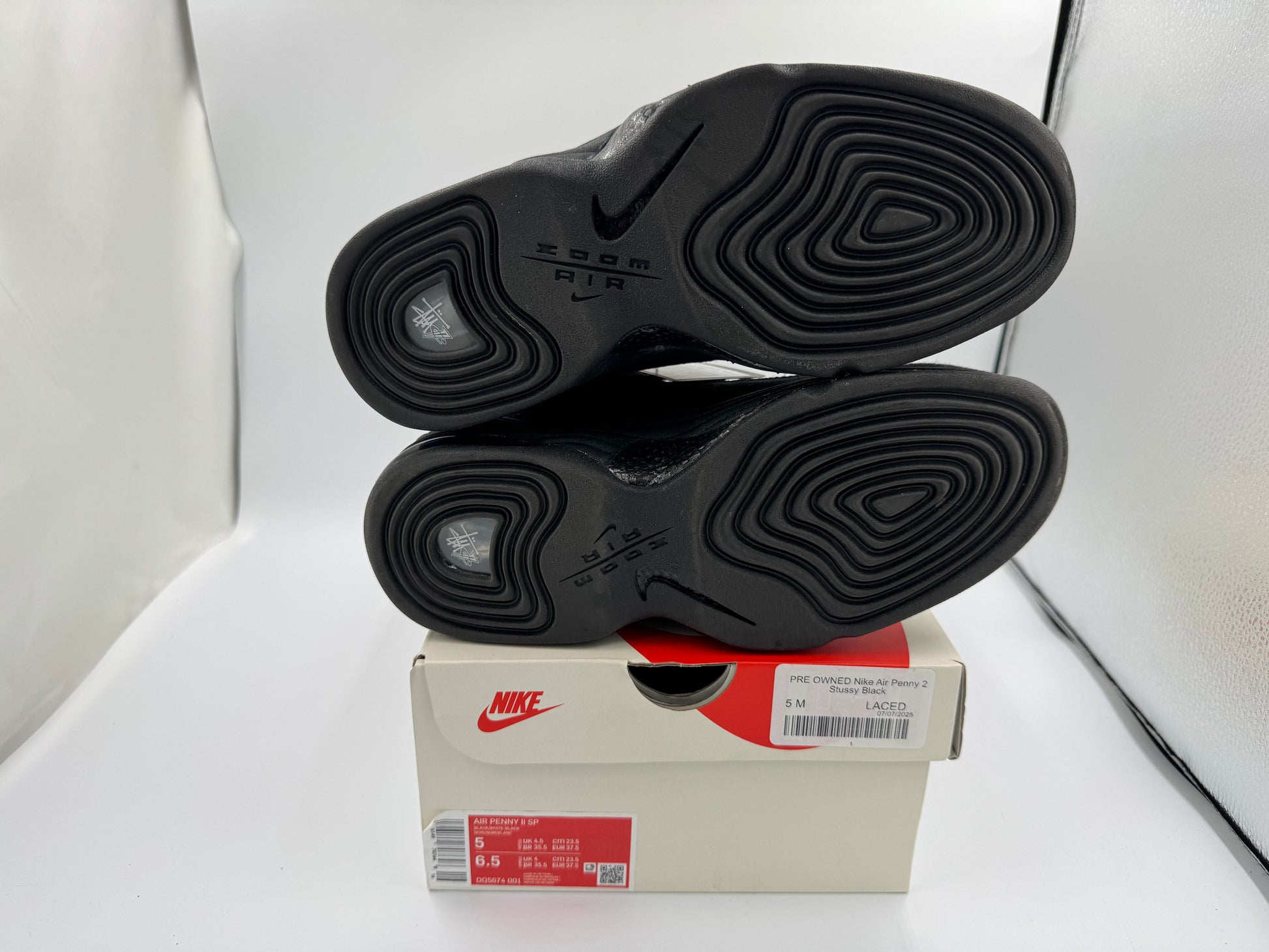 PRE OWNED Nike Air Penny 2 Stussy Black