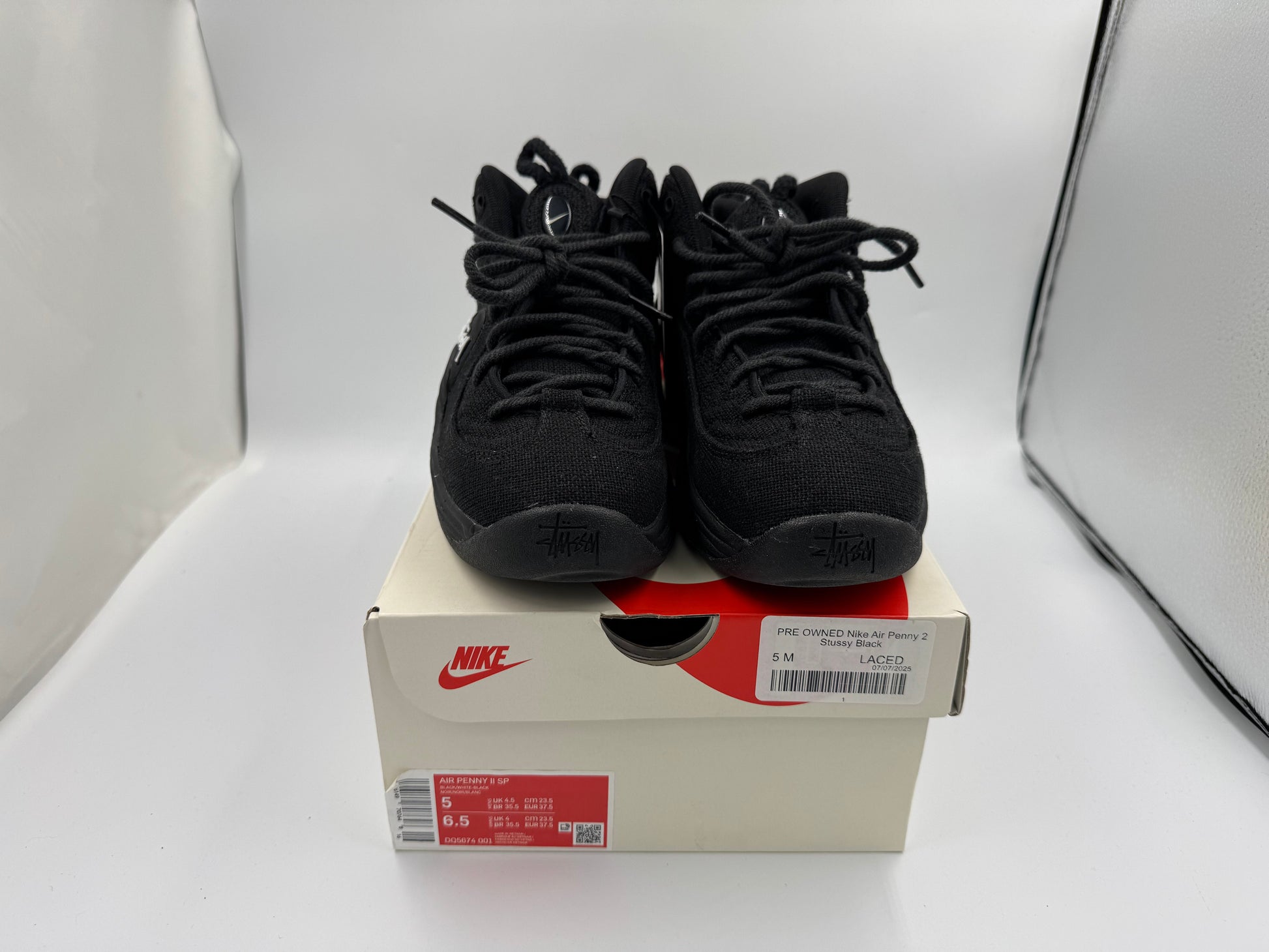 PRE OWNED Nike Air Penny 2 Stussy Black