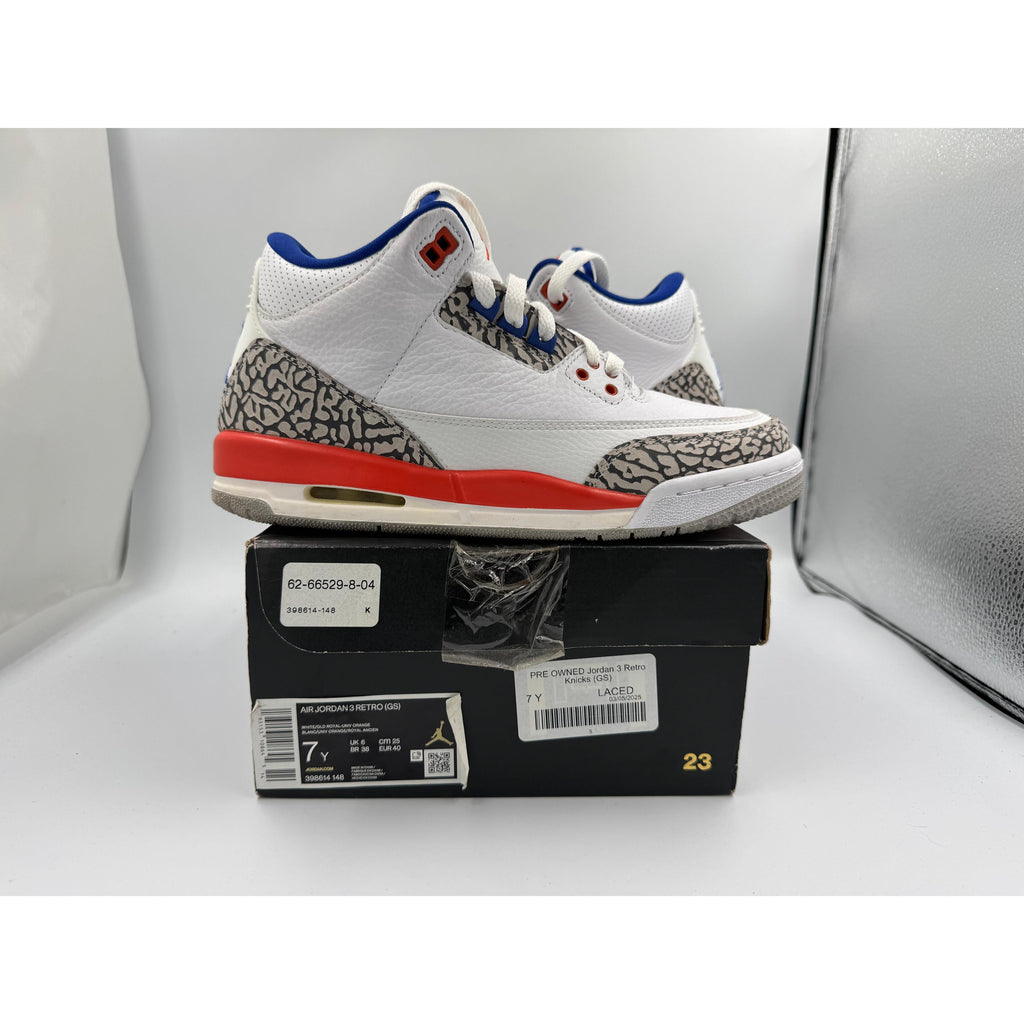 PRE OWNED Jordan 3 Retro Knicks (GS)