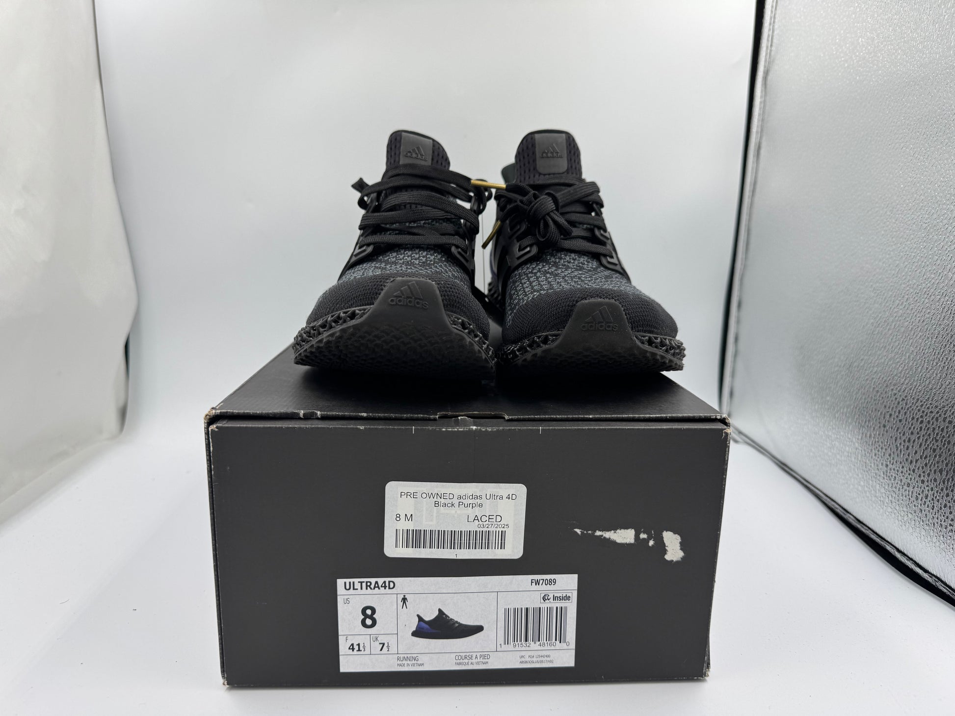 PRE OWNED adidas Ultra 4D Black Purple