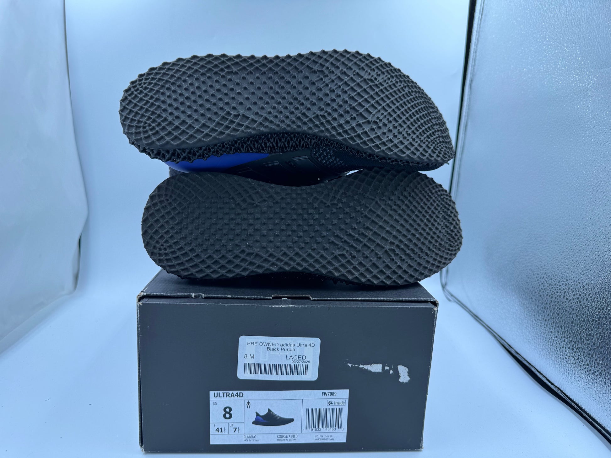 PRE OWNED adidas Ultra 4D Black Purple