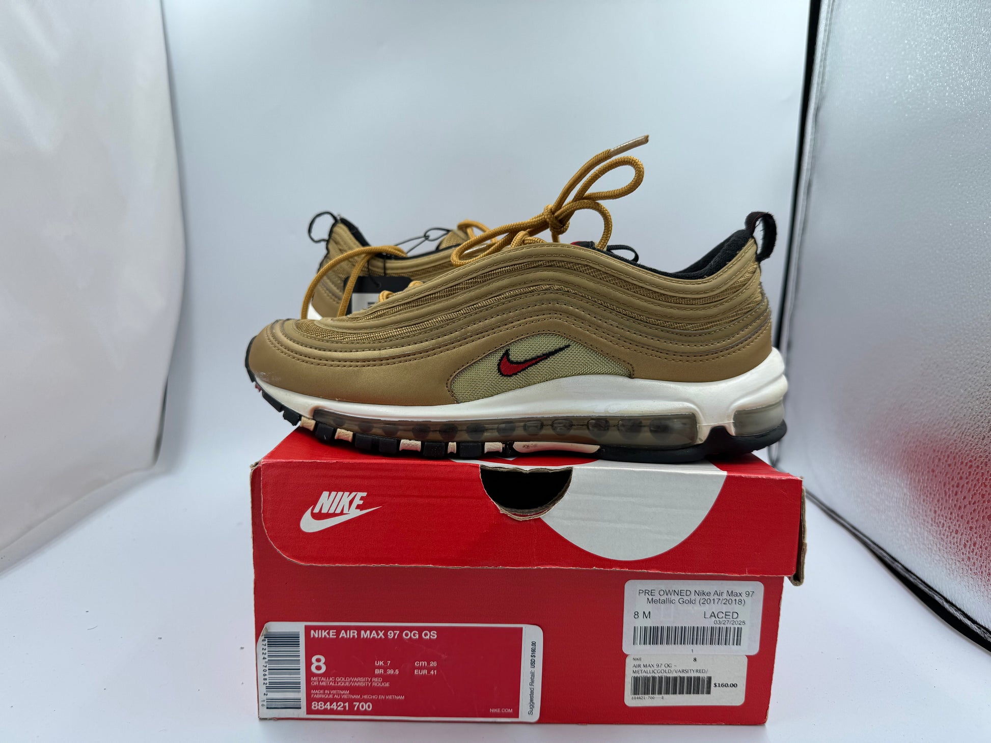 PRE OWNED Nike Air Max 97 Metallic Gold (2017/2018)