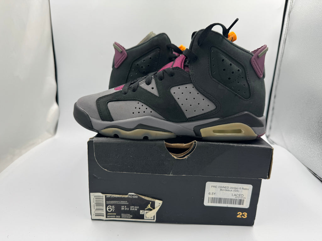 PRE OWNED Jordan 6 Retro Bordeaux (GS)