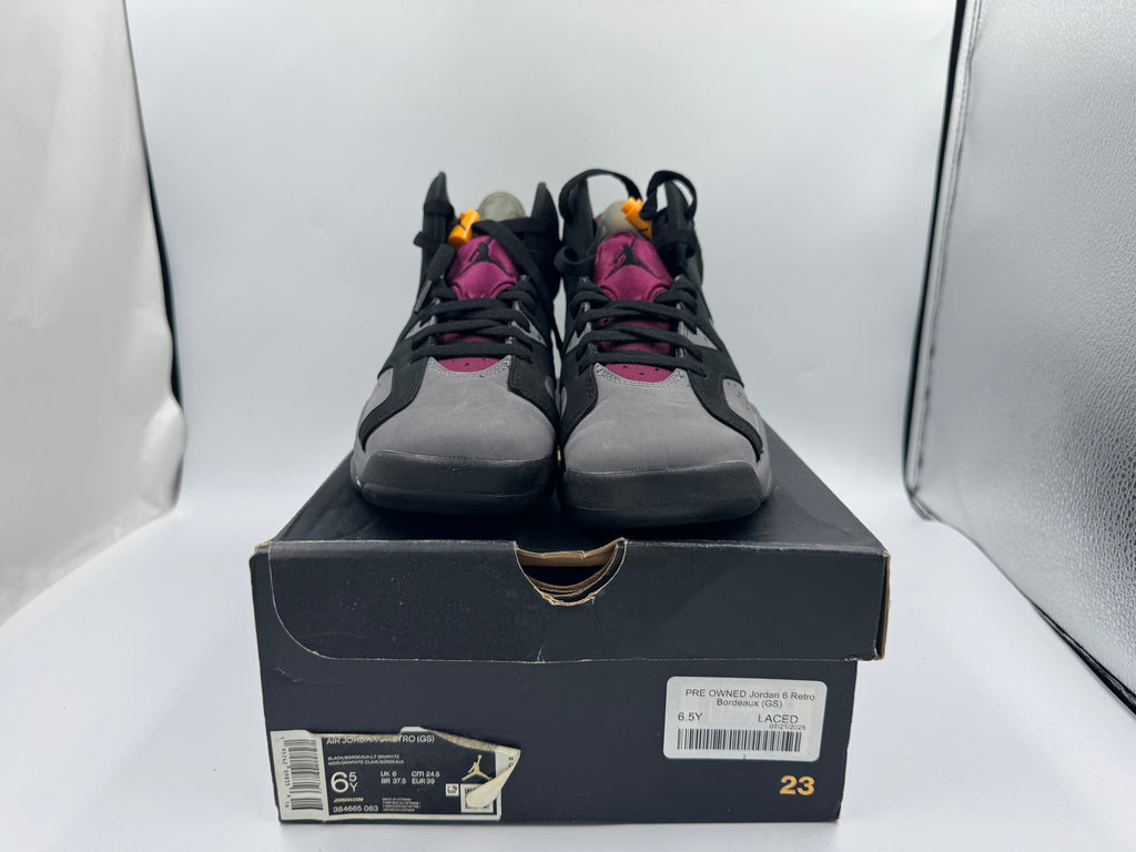 PRE OWNED Jordan 6 Retro Bordeaux (GS)