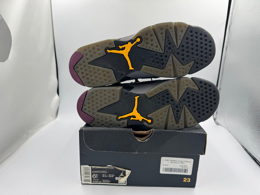 PRE OWNED Jordan 6 Retro Bordeaux (GS)