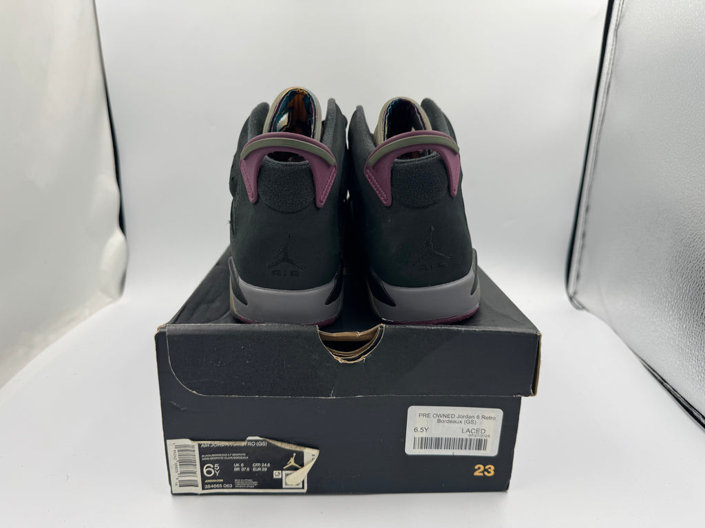 PRE OWNED Jordan 6 Retro Bordeaux (GS)