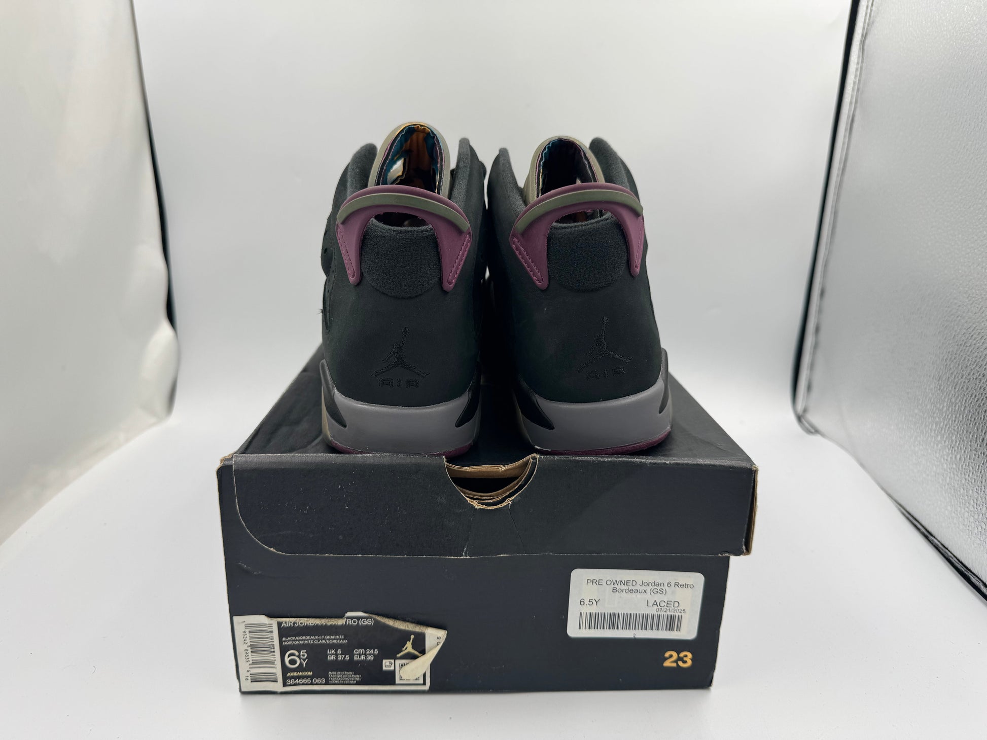 PRE OWNED Jordan 6 Retro Bordeaux (GS)