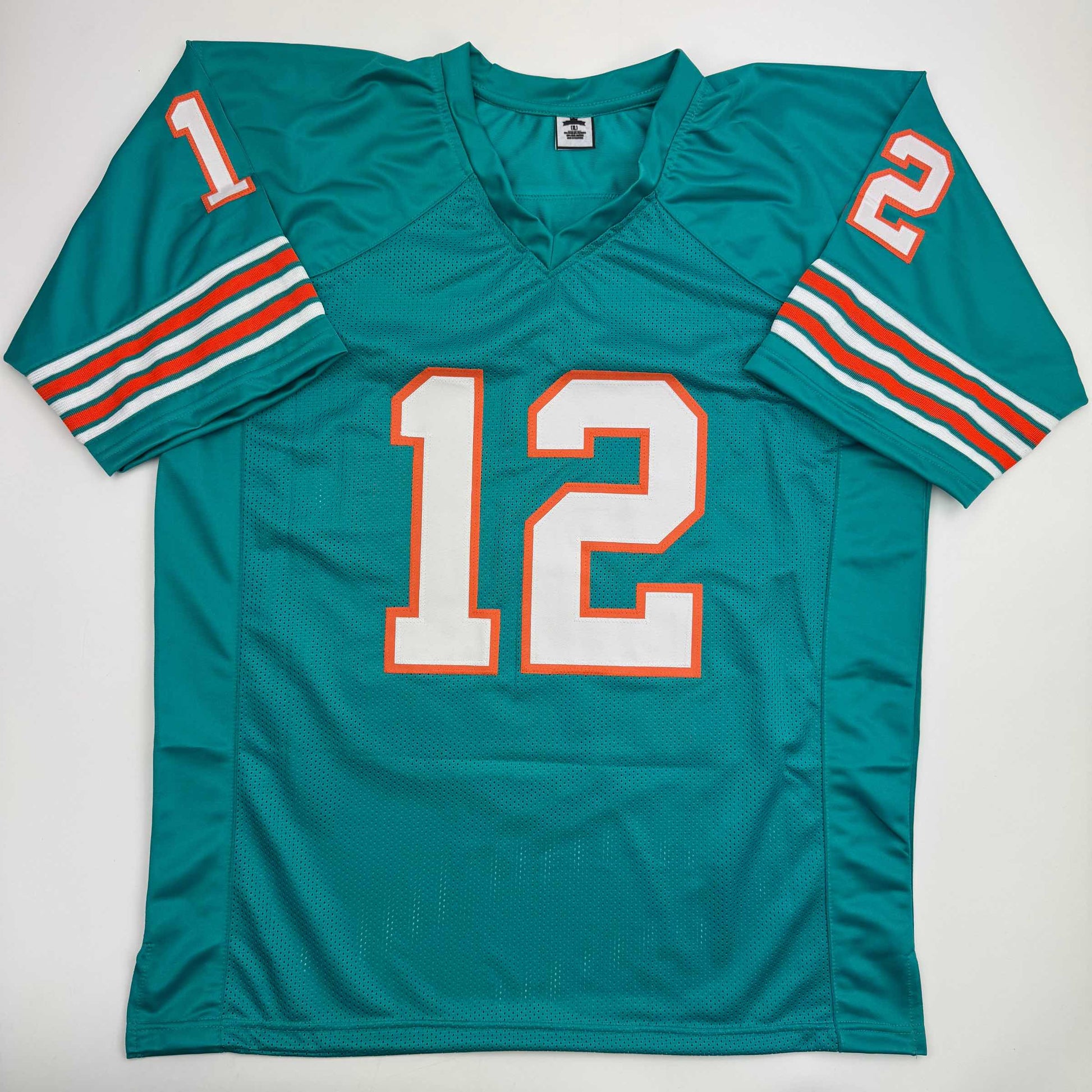 Autographed/Signed Bob Griese Miami Teal Football Jersey JSA COA