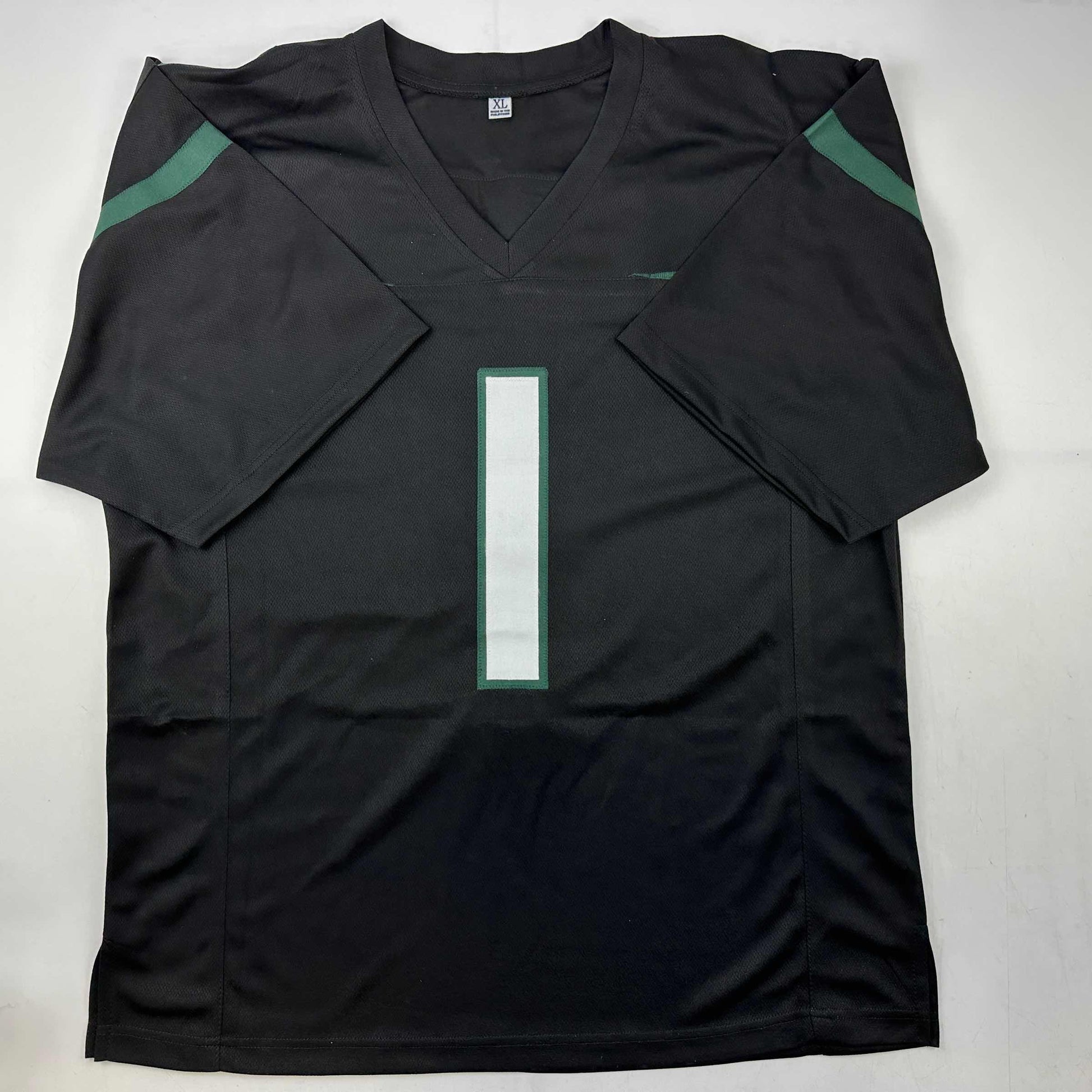 Autographed/Signed Ahmad Sauce Gardner New York Black Football Jersey Beckett BAS COA