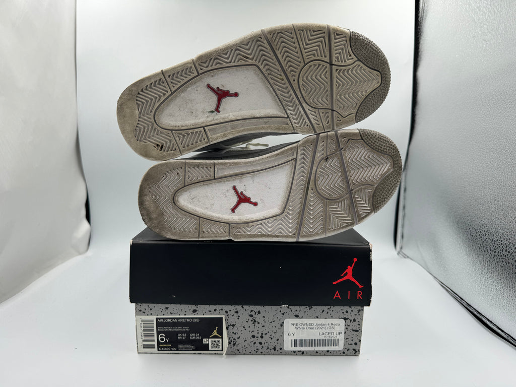 PRE OWNED Jordan 4 Retro White Oreo (2021) (GS)