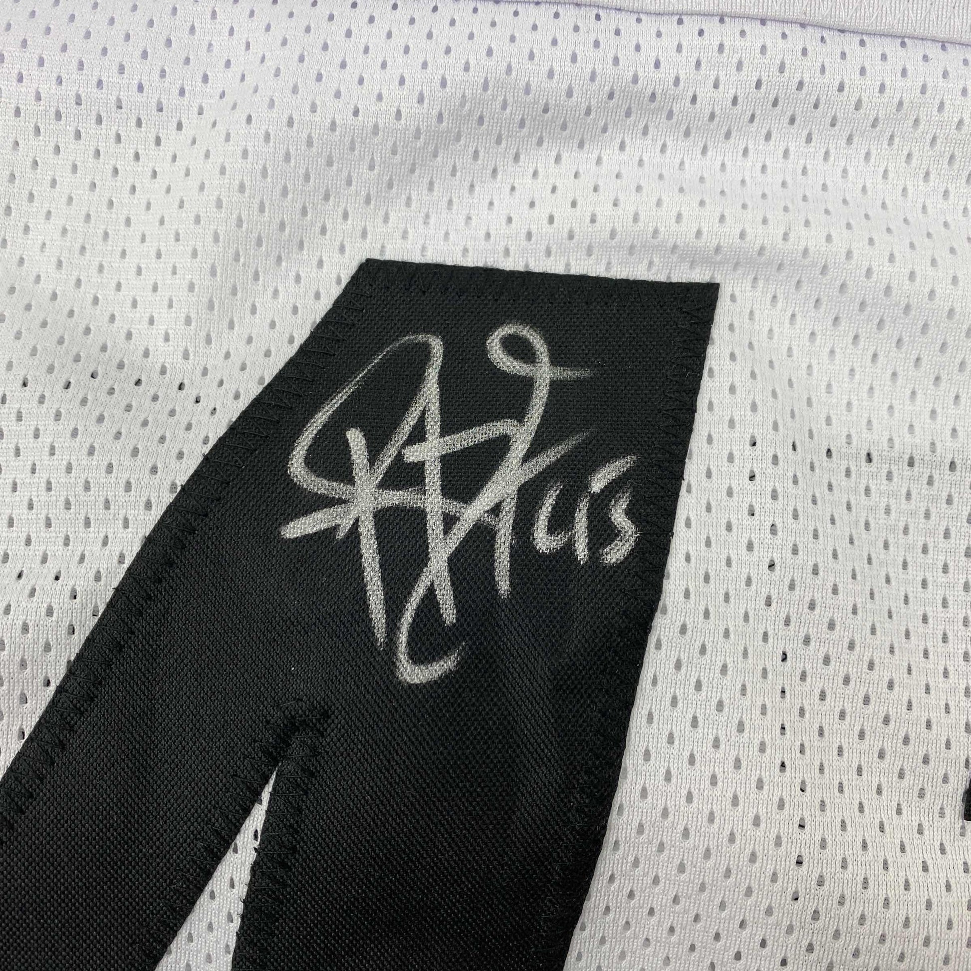 Autographed/Signed Troy Polamalu Pittsburgh White Football Jersey Beckett BAS COA