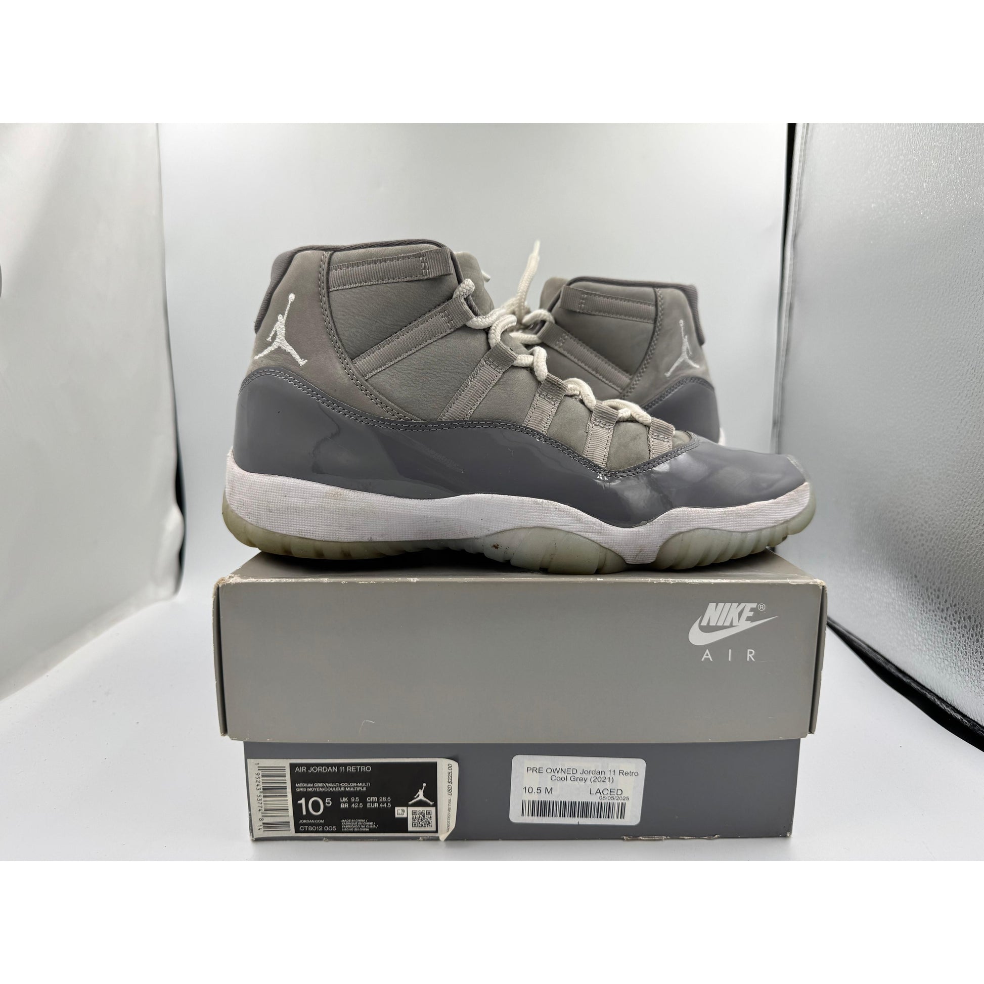 PRE OWNED Jordan 11 Retro Cool Grey (2021)
