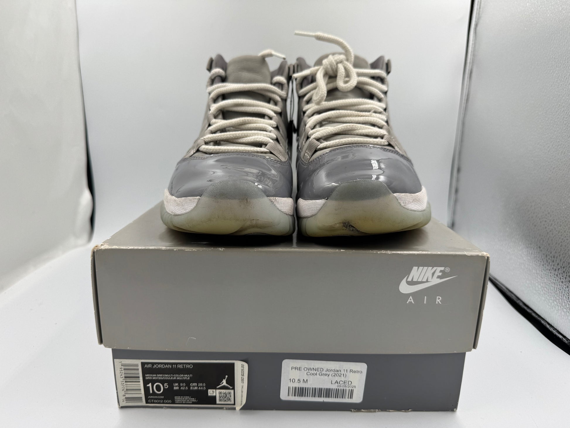PRE OWNED Jordan 11 Retro Cool Grey (2021)