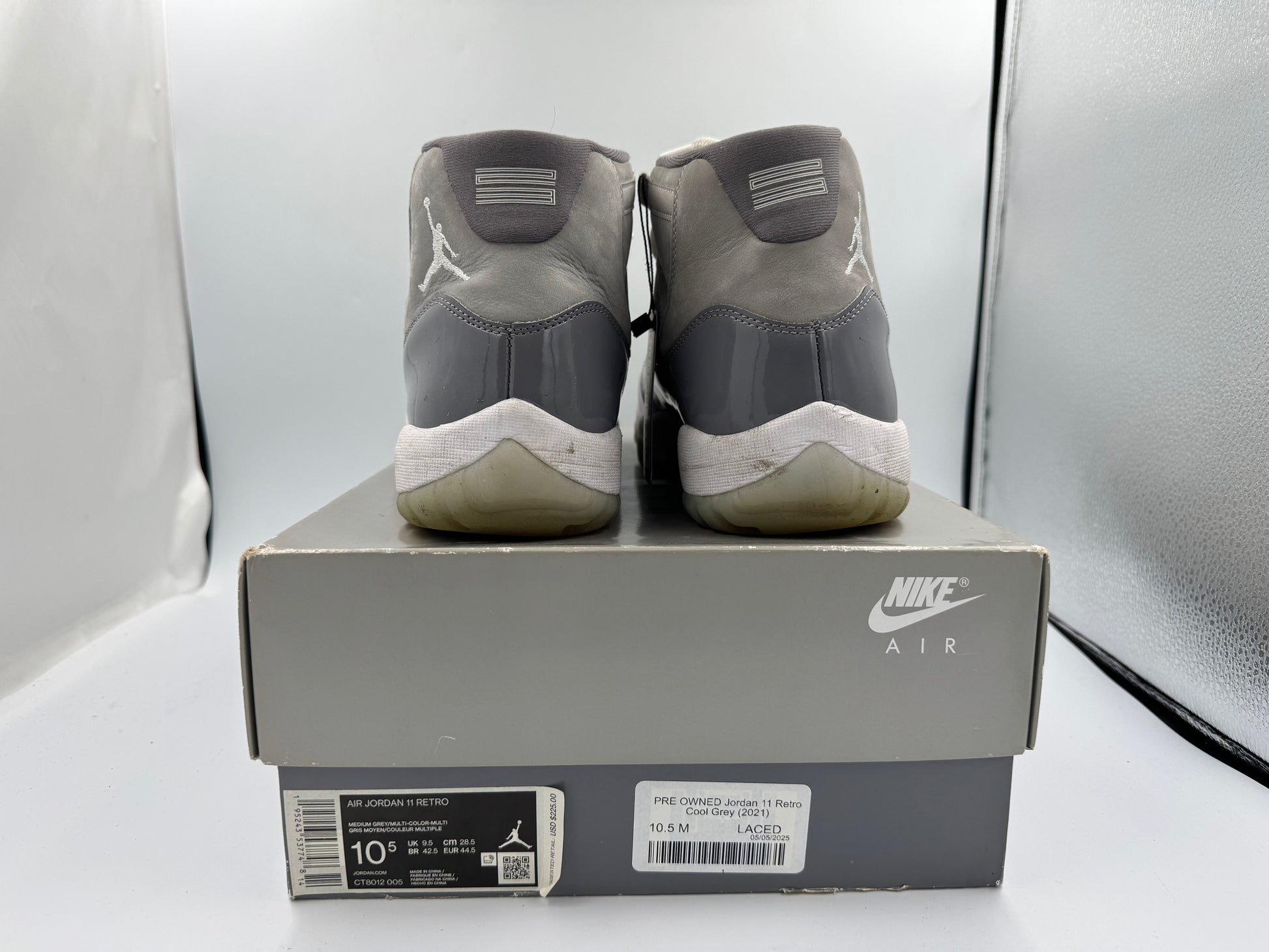 PRE OWNED Jordan 11 Retro Cool Grey (2021)