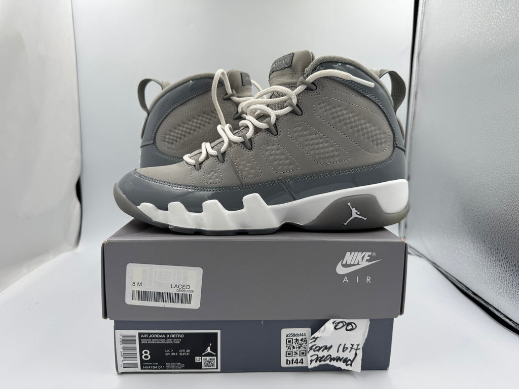 PRE OWNED Jordan 9 Retro Cool Grey (2025)