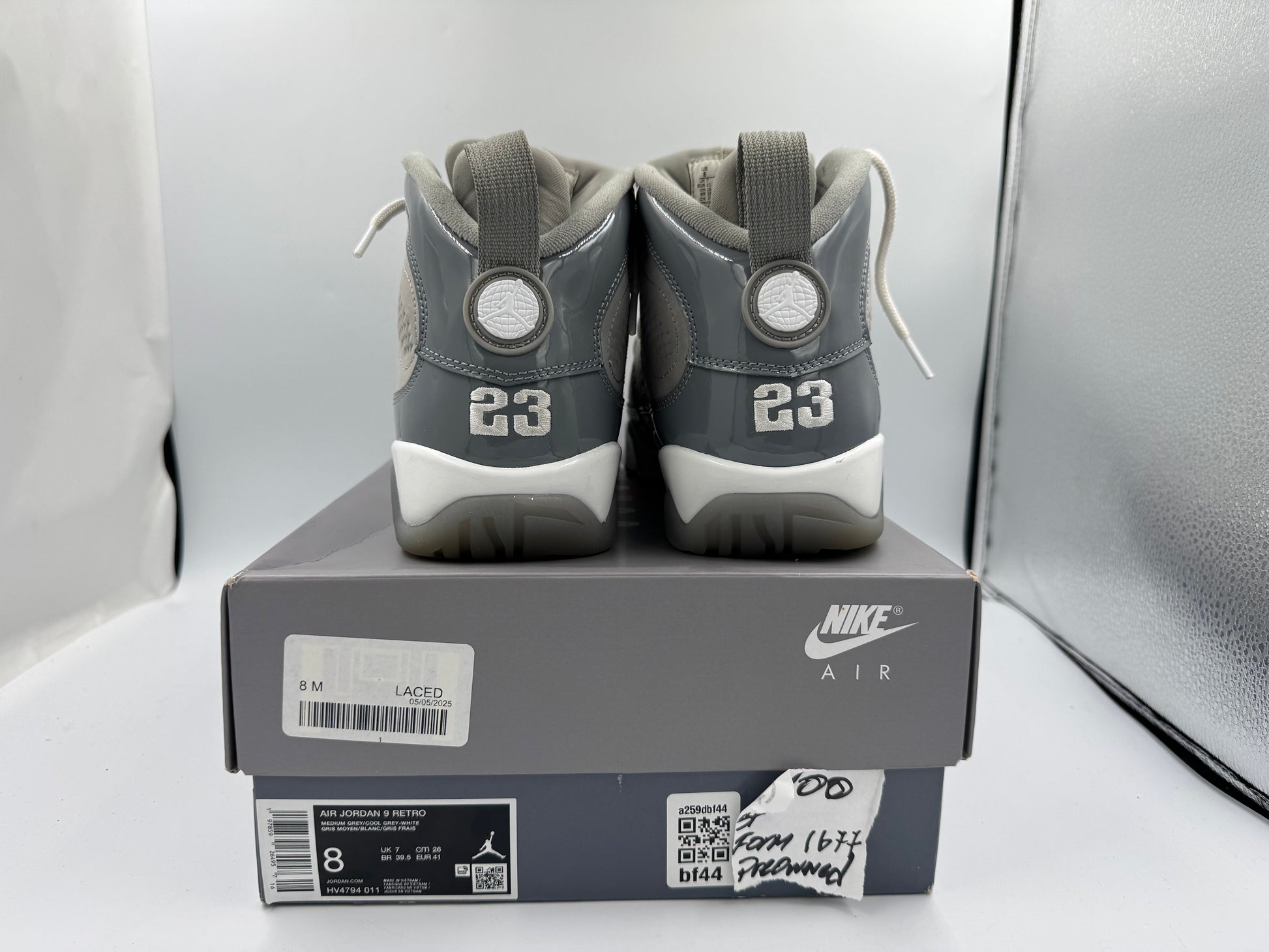 PRE OWNED Jordan 9 Retro Cool Grey (2025)