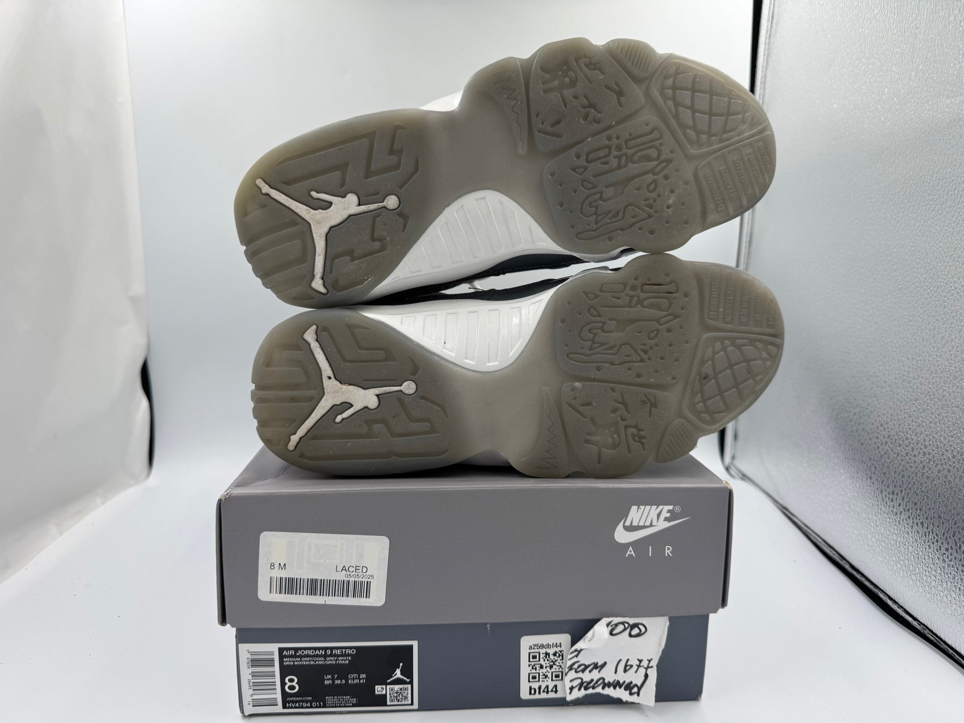 PRE OWNED Jordan 9 Retro Cool Grey (2025)