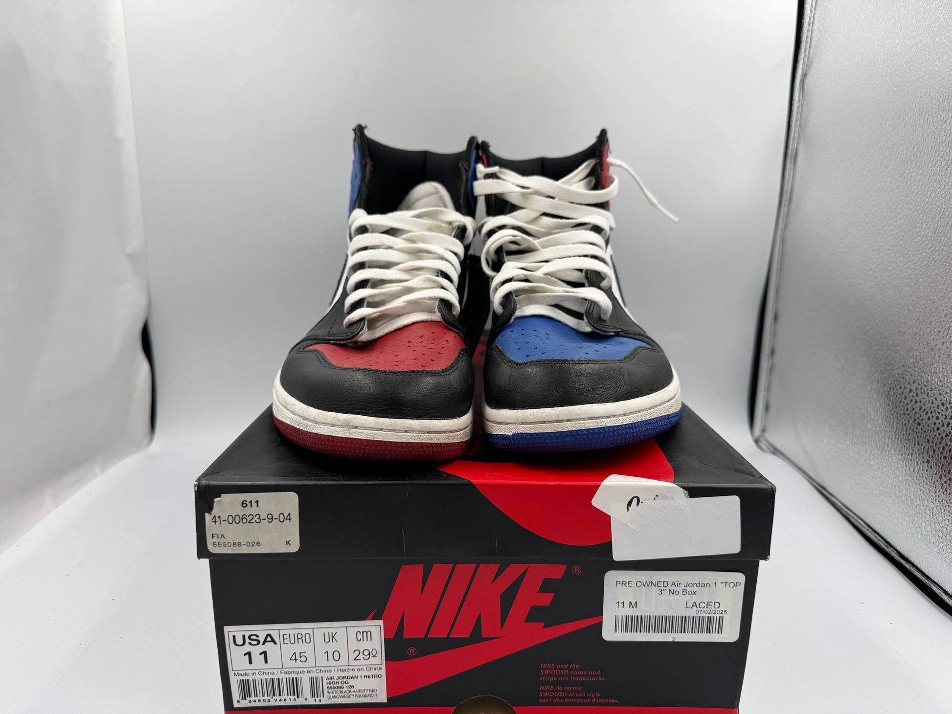 PRE OWNED Air Jordan 1 "TOP 3" No Box