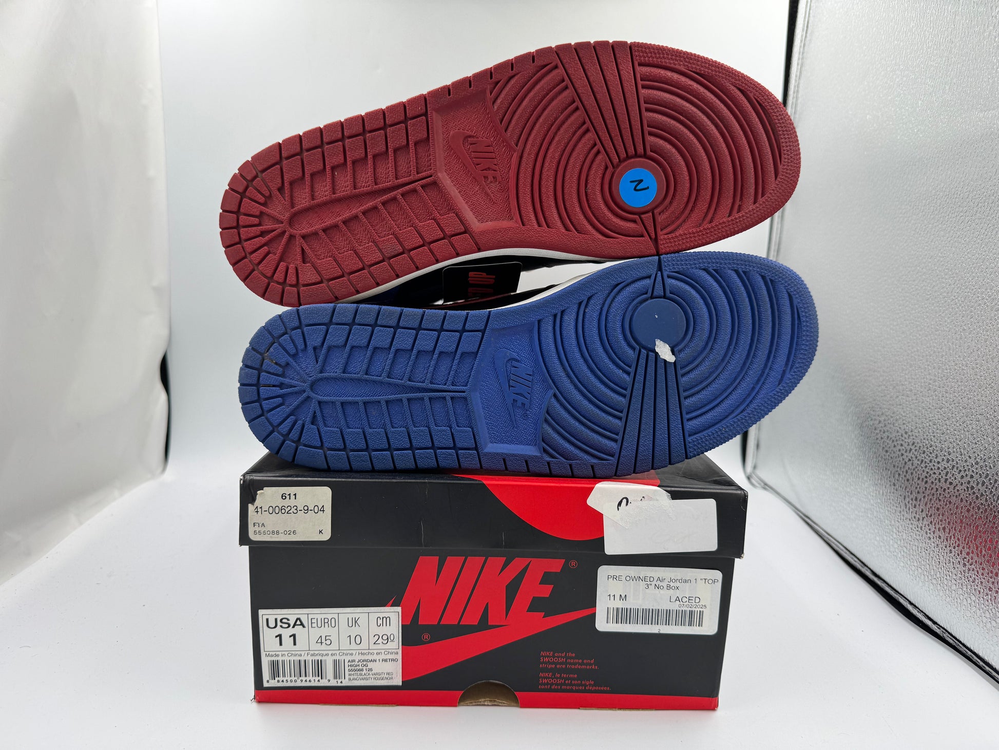 PRE OWNED Air Jordan 1 "TOP 3" No Box