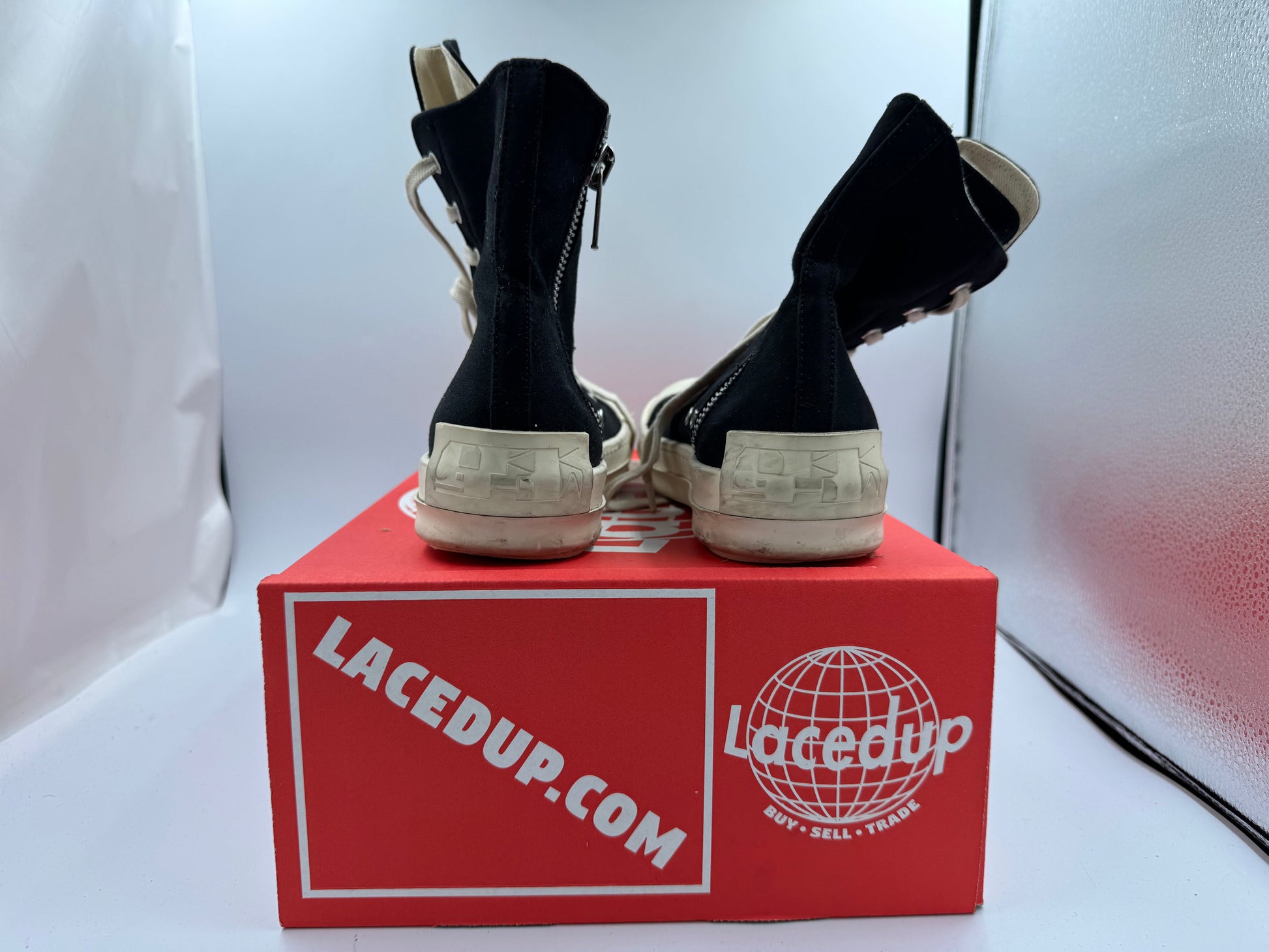 PRE OWNED Rick Owens DRKSHDW Strobe Cotton Denim High 'Black Milk'