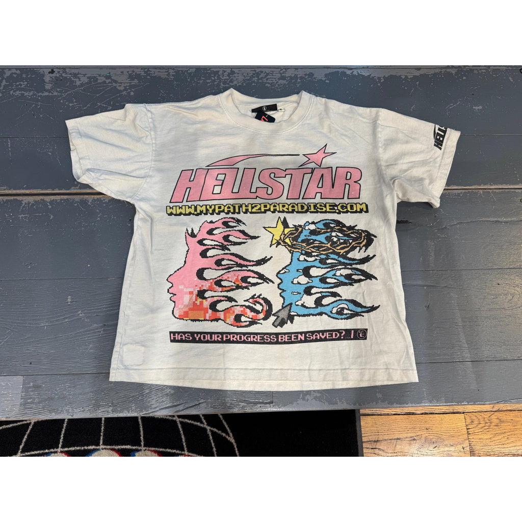 PRE OWNED Hellstar Pixel T-Shirt 'White'