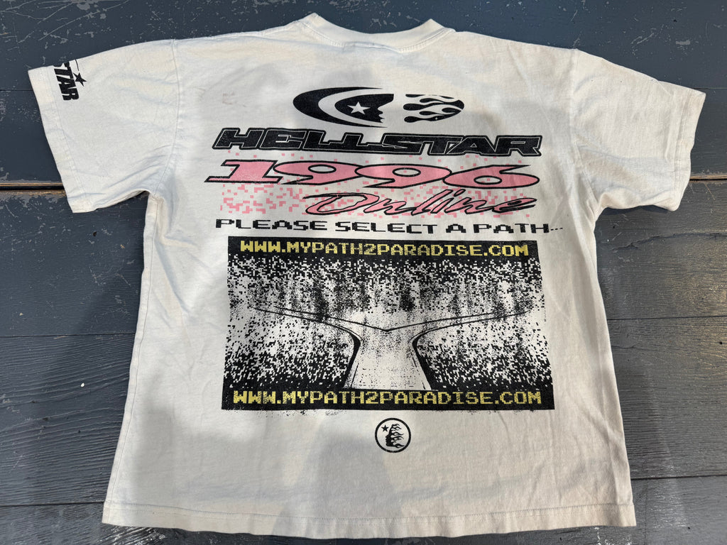 PRE OWNED Hellstar Pixel T-Shirt 'White'