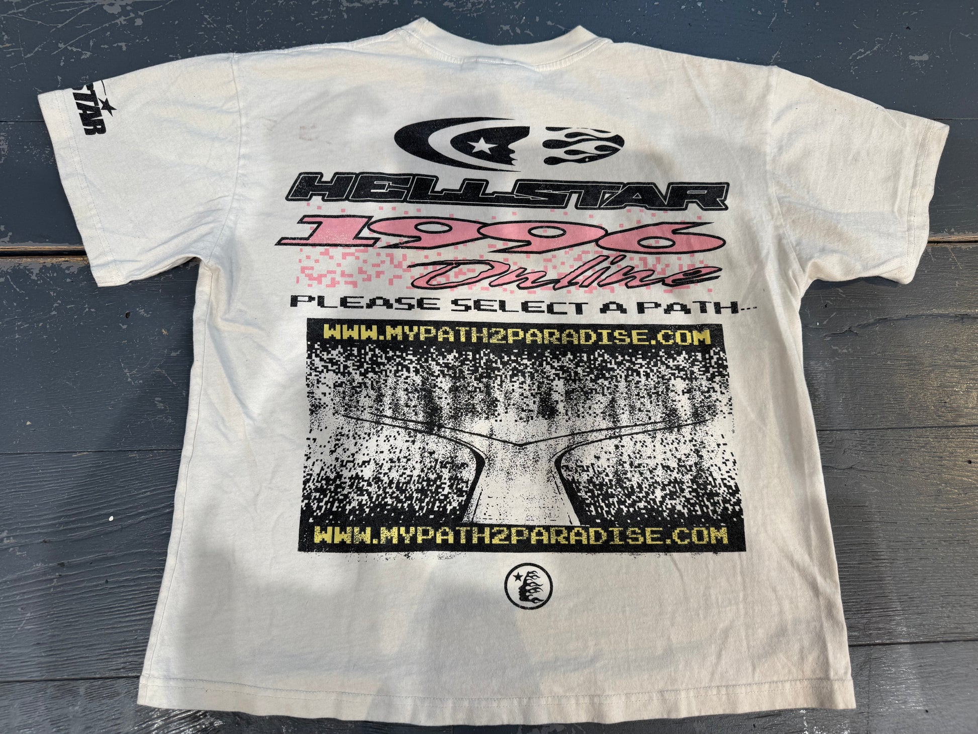 PRE OWNED Hellstar Pixel T-Shirt 'White'