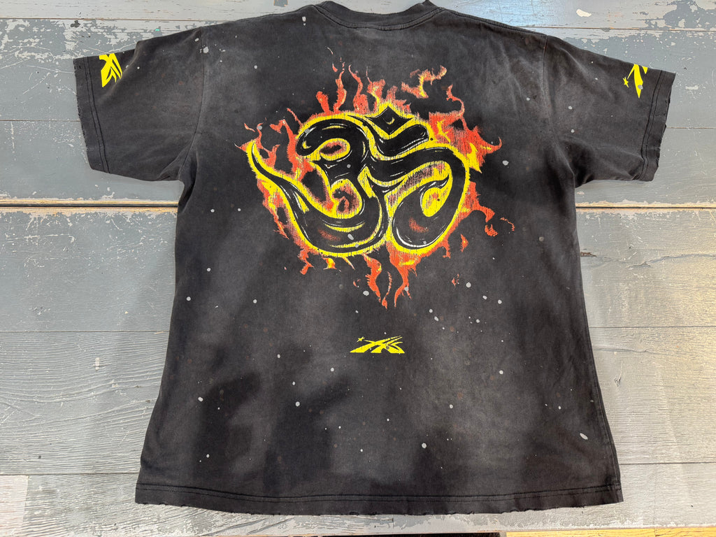 PRE OWNED Hellstar Inner Peace Fire Tee 'Black'