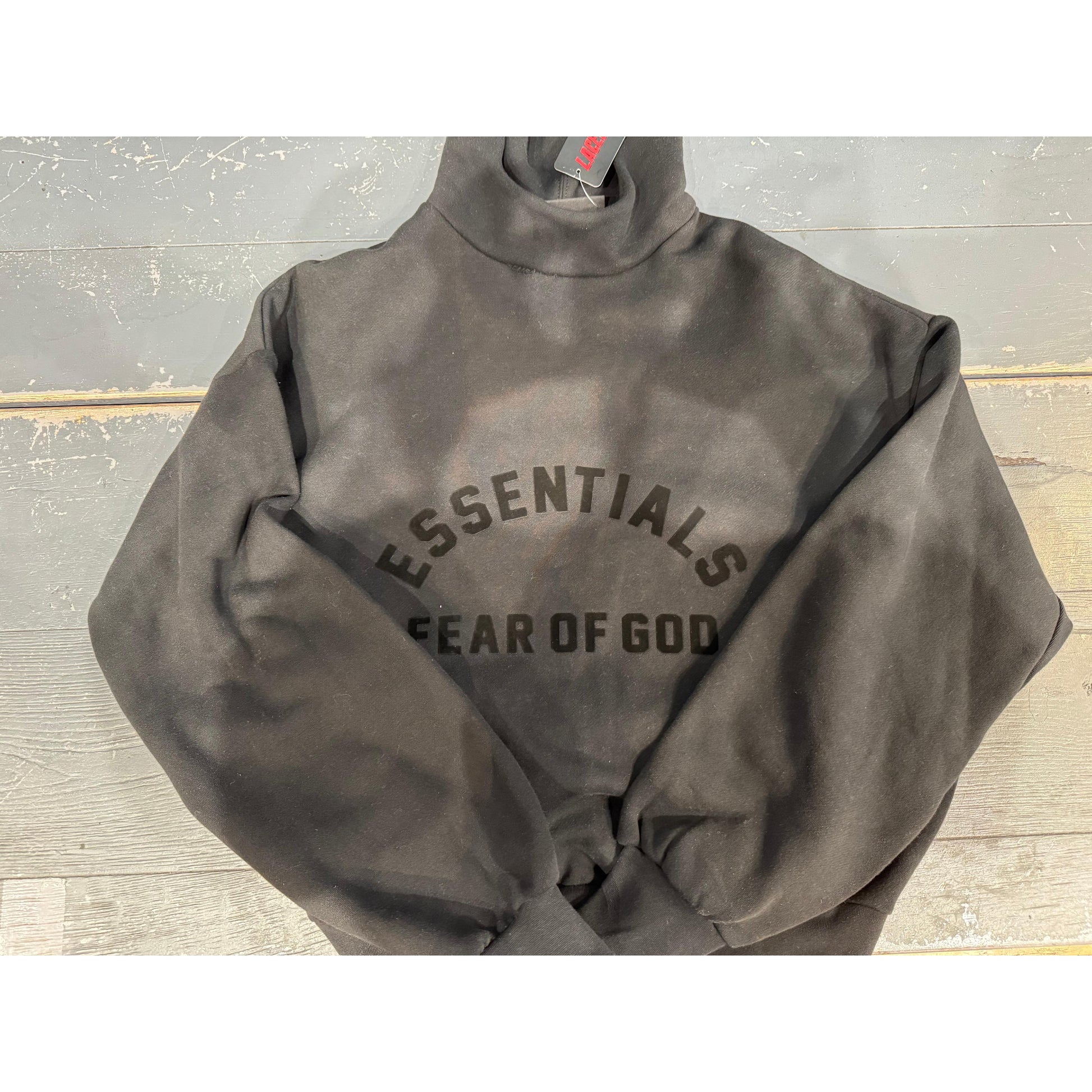 Fear of God Essentials Black Bonded Hoodie (Jet Black) Conditional