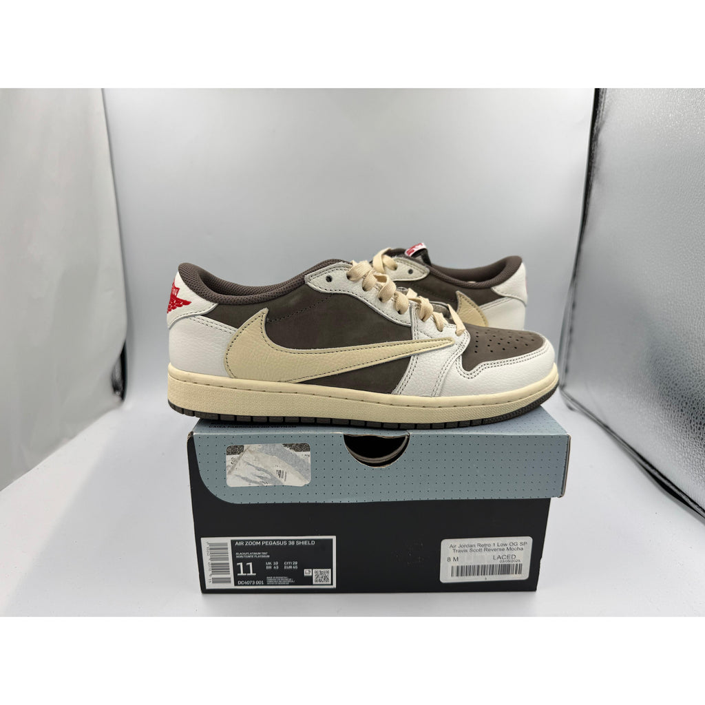 PRE OWNED Air Jordan Retro 1 Low OG SP Travis Scott Reverse Mocha Conditional