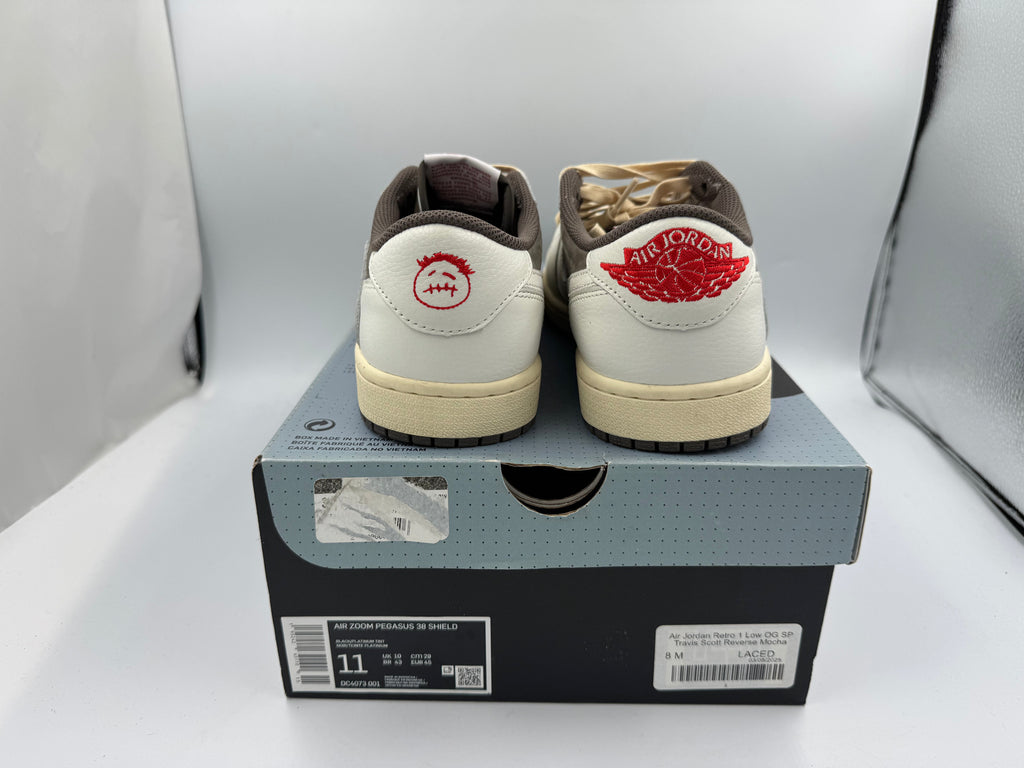 PRE OWNED Air Jordan Retro 1 Low OG SP Travis Scott Reverse Mocha Conditional