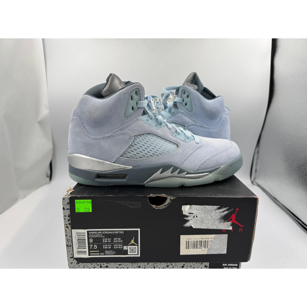 PRE OWNED Jordan Retro 5 " Blue Bird" WMNS Conditional