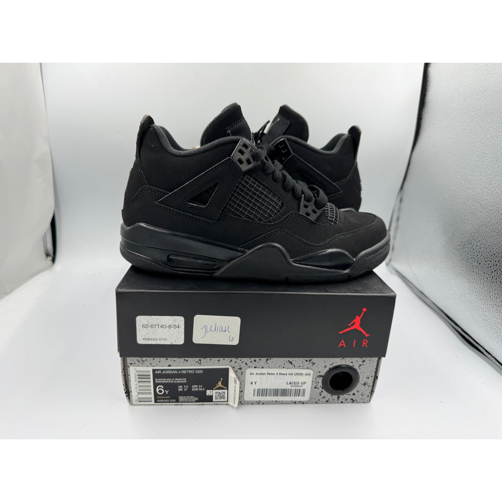 PRE OWNED Air Jordan Retro 4 Black Cat (2020) (GS) Conditional